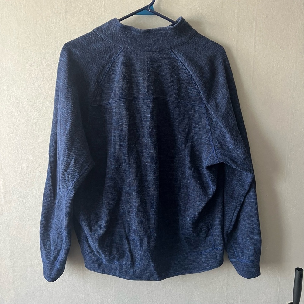 TOMMY BAHAMA Reversible 1/4 Zip Long Sleeve Blue/Black Sweater Men's Size M - Picture 5 of 7